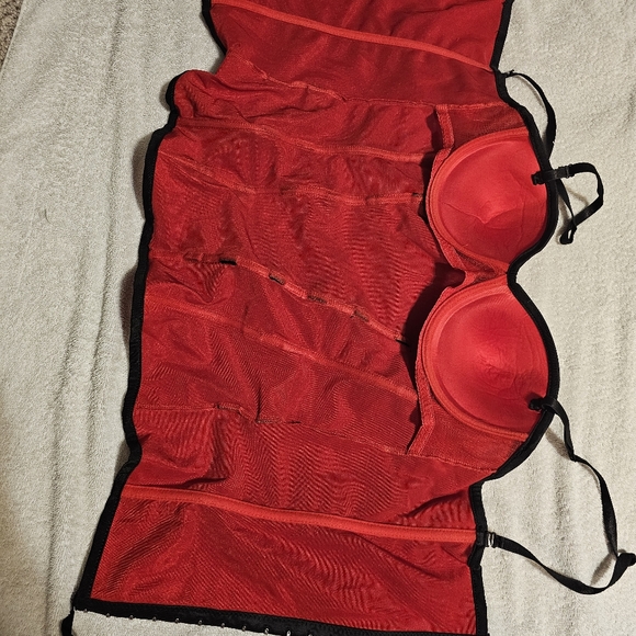 Red Satin Corsette - Picture 3 of 5